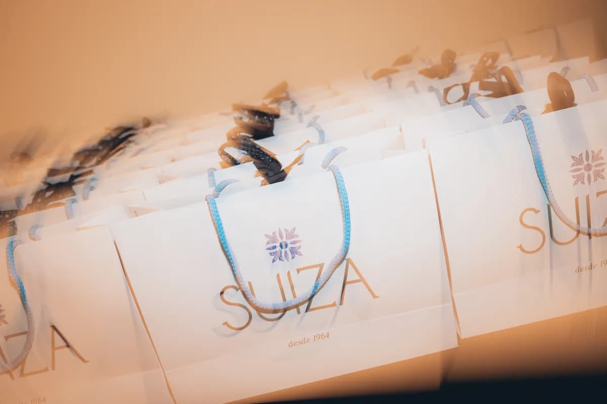 Bolsas de Joyería Suiza preparadas para los invitados