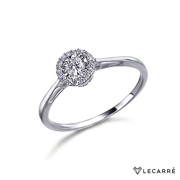 Anillo Roseta brillantes