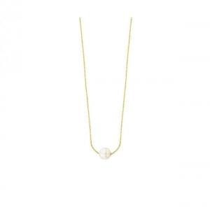 Gargantilla de Lecarré en oro amarilloy perla