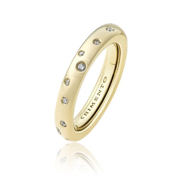 Anillo Brio de Chimento en oro amarillo y brillantes