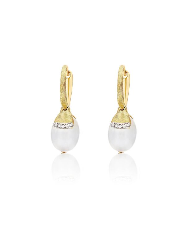 Pendientes de Nanis con piedra luna y brillantes OS7-603