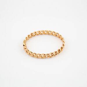 Pulsera eslabones oro rosa con brillantes 1PU0032158/1