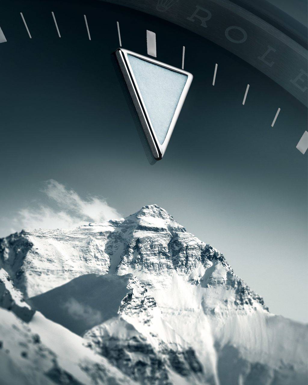 El Rolex Oyster Perpetual Air King sobre una montaña
