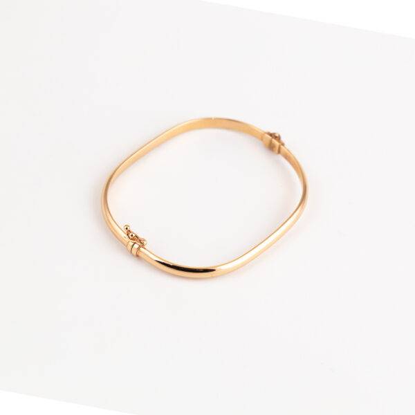Pulsera rígida en oro rosa