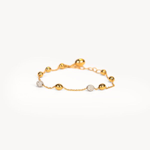 Pulsera Nanis de oro rosa y brillantes_BS32-583