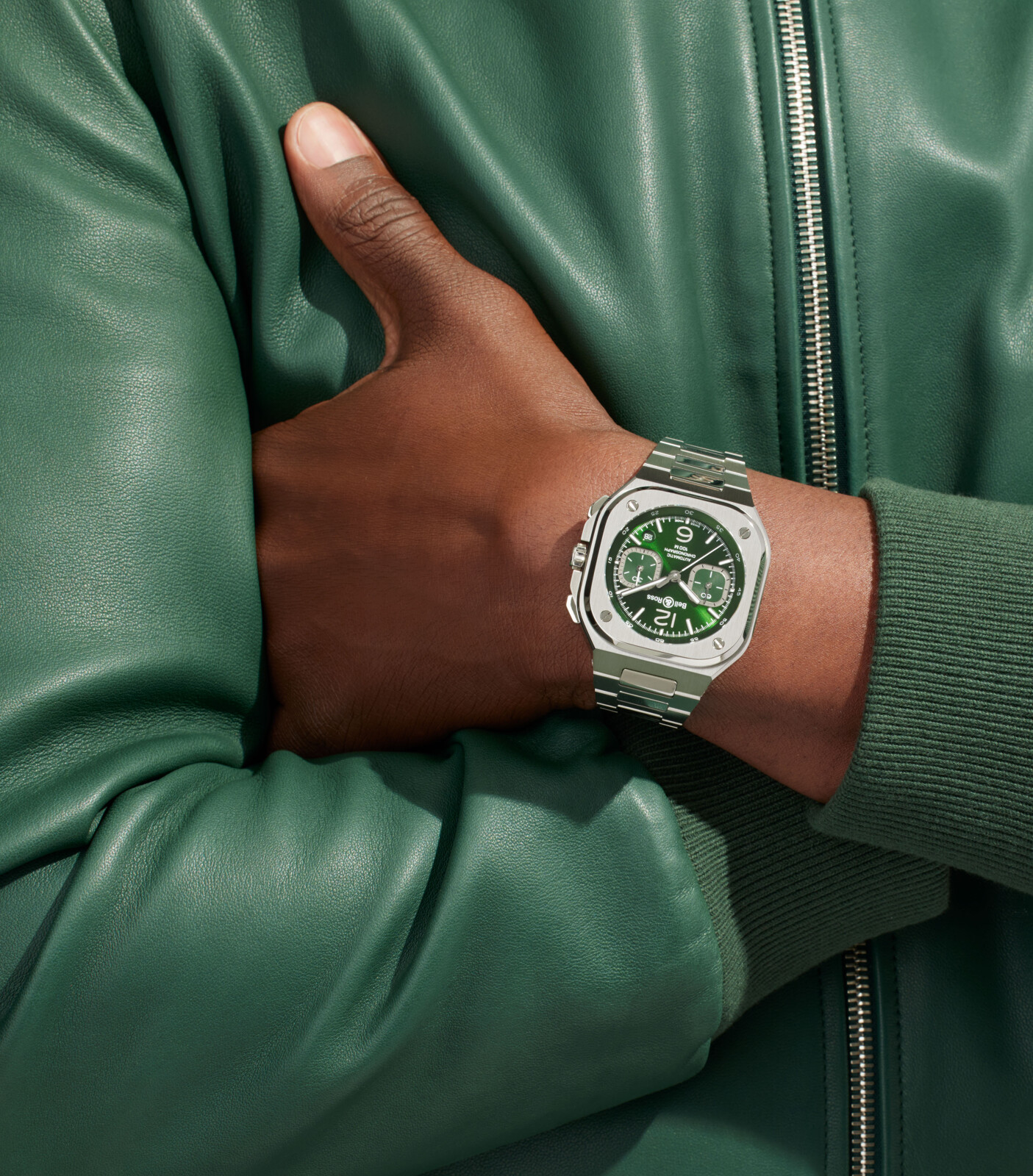 RELOJ BELL ROSS BR05-CHRONO-GREEN-Rubber