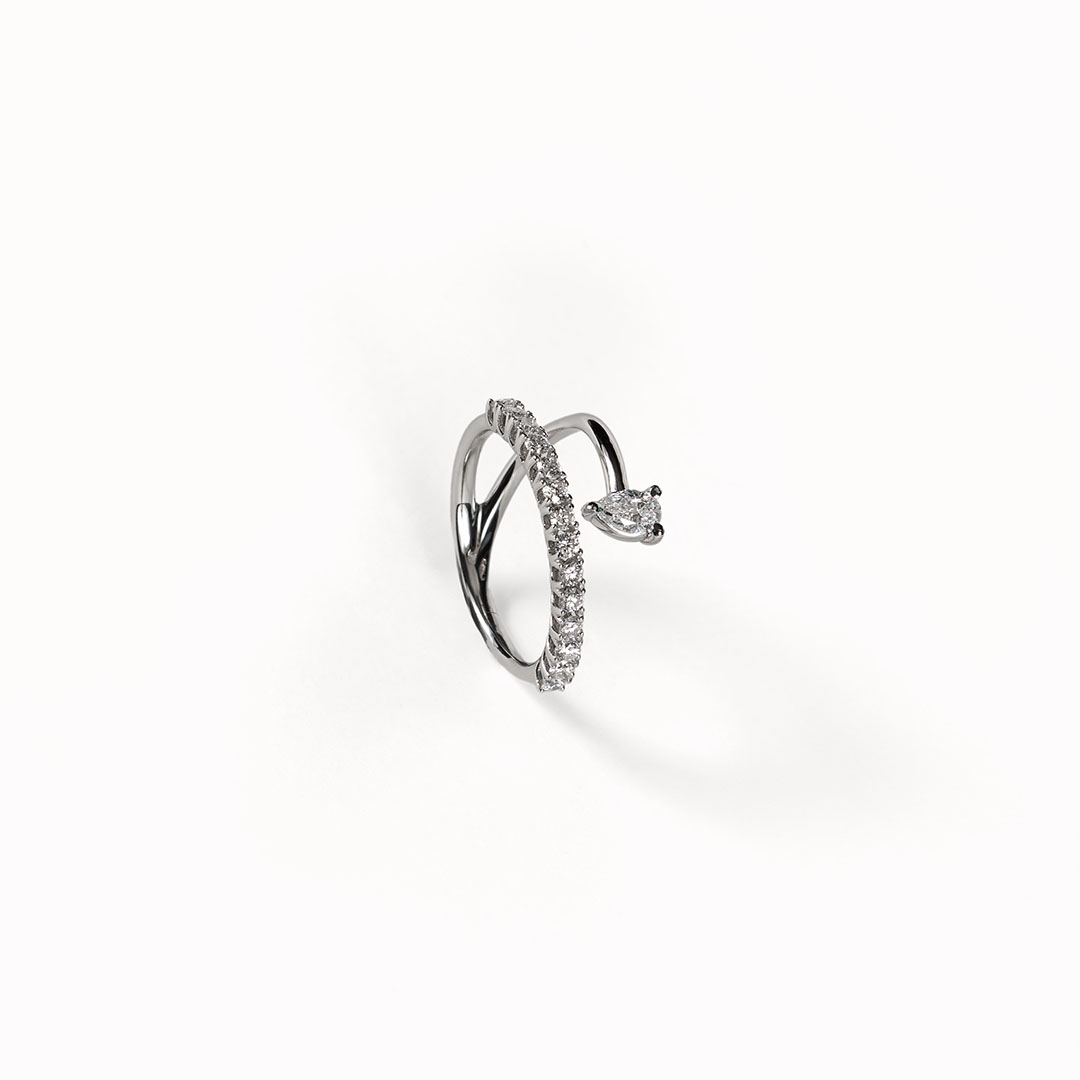 Sortija de 15 brillantes