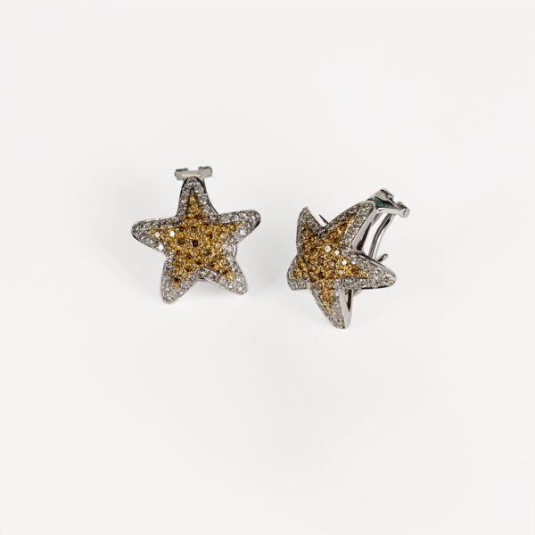 Pendientes estrella de brillantes