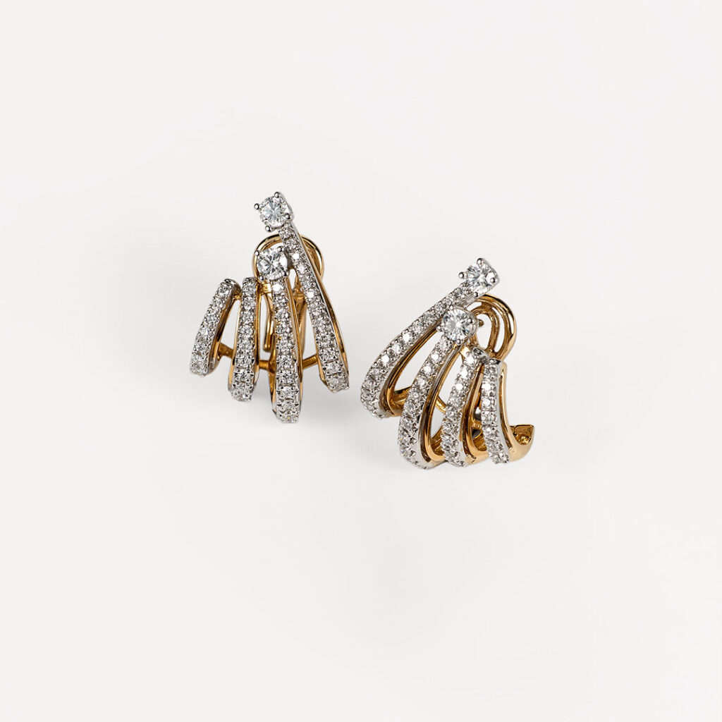 Pendientes de oro y brillantes